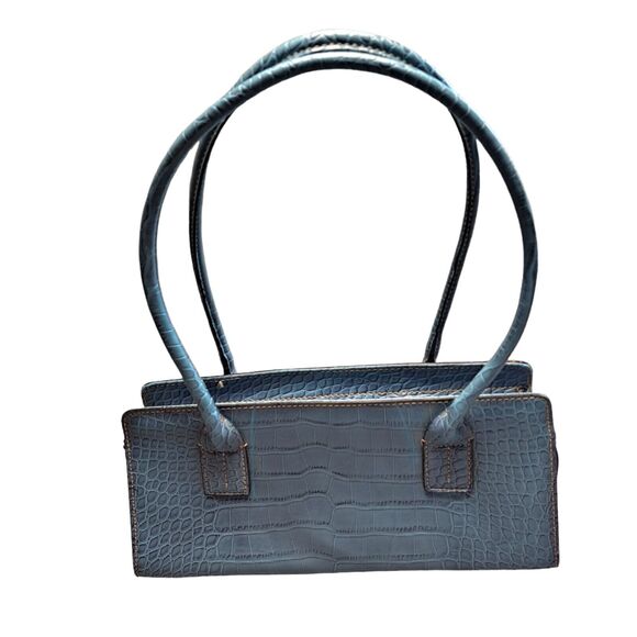 Tommy Hilfiger Purse MEDIUM SHOULDER BAG faux alligator career business core - Picture 1 of 13